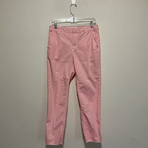 Sundry Blush Pink Cropped Pants Size 28 Straight Leg Minimalist Stretch USA made